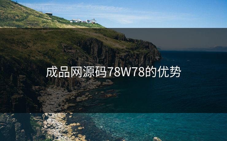 成品网源码78W78的优势