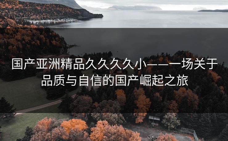 国产亚洲精品久久久久小——一场关于品质与自信的国产崛起之旅